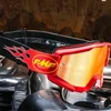 Kép 3/3 - FMF PowerCore Flame Gyerek MX Szemüveg (Piros-Piros Tükrös)
