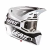 Kép 1/3 - Leatt Moto 7.5 V21.1 Bukósisak Szemüveggel (Fehér)