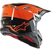 Kép 2/5 - Alpinestars Supertech S-M8 Triple Bukósisak (Narancs-Fekete)