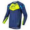 Kép 1/2 - Alpinestars Racer Factory Gyerek MX Mez (Kék-Fluo)