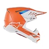 Kép 4/6 - Alpinestars Supertech S-M8 Contact Bukósisak (Narancs-Fehér)