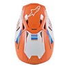 Kép 6/6 - Alpinestars Supertech S-M8 Contact Bukósisak (Narancs-Fehér)