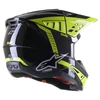 Kép 2/3 - Alpinestars S-M5 Beam MX Bukósisak (Fekete-Sárga)