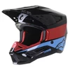 Kép 1/3 - Alpinestars S-M5 Bond MX Bukósisak (Fekete-Piros-Cyan)