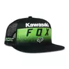 Kép 1/4 - Fox Kawasaki Snapback sapka (Fekete-Zöld)