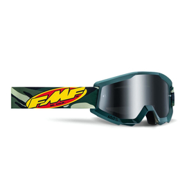 FMF PowerCore Assault MX Szemüveg (Camo-Ezüst tükrös)