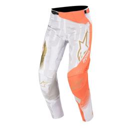 Alpinestars Techstar Factory Metal Cross Nadrág (Fehér-orange-gold)