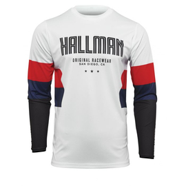 Thor Hallman Differ Motocross Mez (Fehér-Piros-Navy)