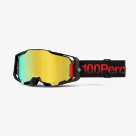 100% Armega Tzar MX Szemüveg (Fekete-Piros)