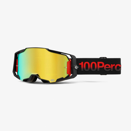 100% Armega Tzar MX Szemüveg (Fekete-Piros)