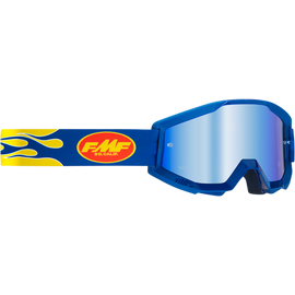 FMF PowerCore Flame MX Szemüveg (Kék-Tükrös)