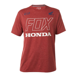 Fox Honda Tech óRövid Ujjú Póló (Dark red)