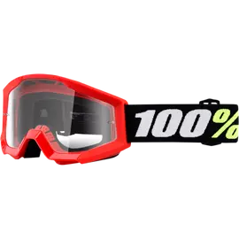 100% Strata Mini Gyerek MX Szemüveg (Piros-Fekete)