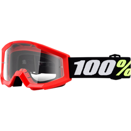 100% Strata Mini Gyerek MX Szemüveg (Piros-Fekete)