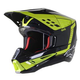 Alpinestars S-M5 Beam MX Bukósisak (Fekete-Sárga)