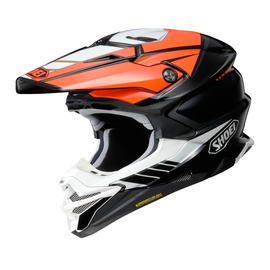 SHOEI VFX-WR Jammer TC-8 Motocross Bukósisak (Narancs-Fehér-Fekete)