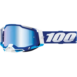 100% Racecraft 2 MX Szemüveg (Kék, Kék tükrös)