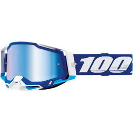 100% Racecraft 2 MX Szemüveg (Kék, Kék tükrös)