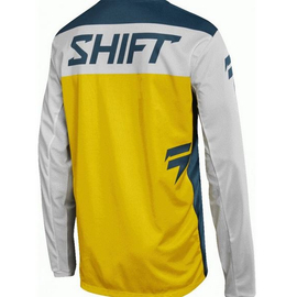 Shift Whit3 Ninety Seven Motocross Mez (Fehér-Kék-Sárga)