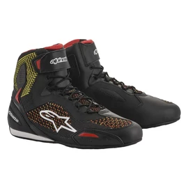 Alpinestars Faster 3 Rideknit Motoros Cipő (Sárga-Piros)