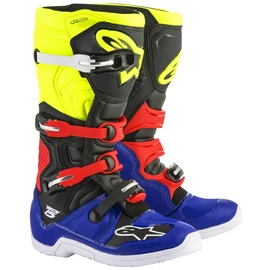 Alpinestars Tech 5 Cross Csizma (Kék-Piros-Fluo)