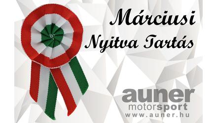 Márciusi nyitvatartás ÜZLETÜNKBEN