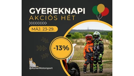 13% kedvezmény GYEREKNAPRA!