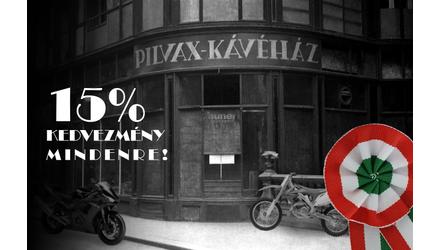EGÉSZ HÉTEN 15% KEDVEZMÉNY!