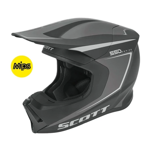Scott 550 Carry ECE MIPS MX Bukósisak (Fekete-Szürke)