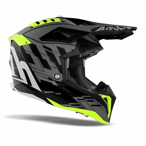 Airoh Aviator 3 Rampage MX Bukósisak (Fluo-Szürke matt)
