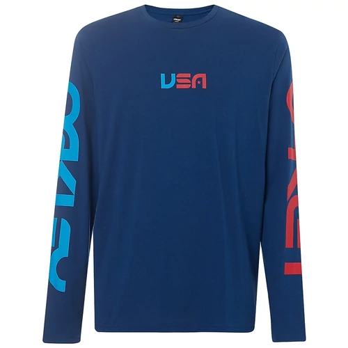 Oakley USA Star Férfi Hosszú Ujjú  Póló (kék)