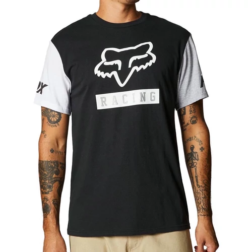 Fox Racing Paddox Contrast Sleeves Póló (Optic fehér)