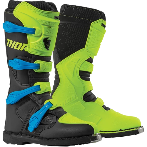 THOR Blitz XP Motocross Csizma (Acid-Fekete)