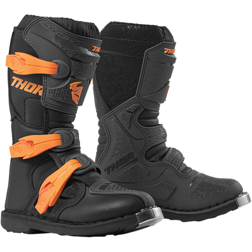 THOR Blitz XP Gyerek Motocross Csizma (Fekete-orange)