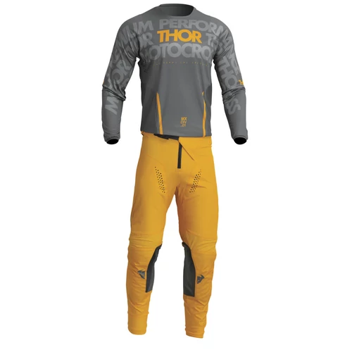 Thor Pulse Mono Motocross Ruhaszett (Szürke-Sárga)