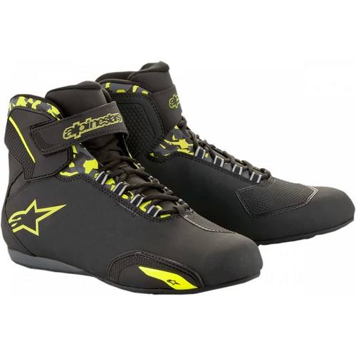 Alpinestars Sektor Waterproof Motoros Cipő (Fekete-Fluo)