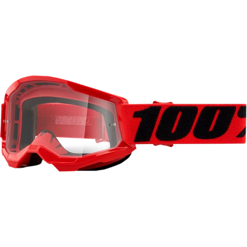 100% Strata 2 Youth Gyerek MX Szemüveg (Piros)