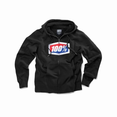 100% Official Cipzáras Kapucnis Pulóver (Fekete)
