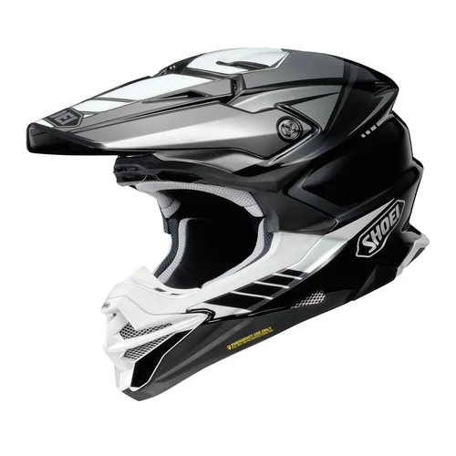 SHOEI VFX-WR Jammer TC-5 Motocross Bukósisak (Szürke-Fekete-Fehér)