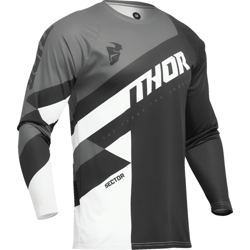 Thor Sector Checker Gyerek Cross 2024 Mez (Szürke-Fekete-Fehér)