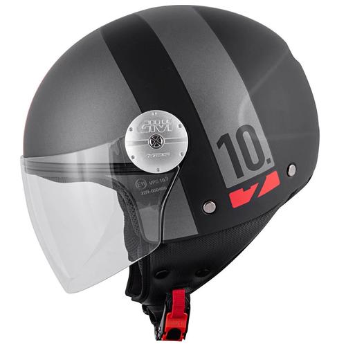 GIVI Jethelm HPS 10.7 Robogós Bukósisak (Matt Szürke-Piros)