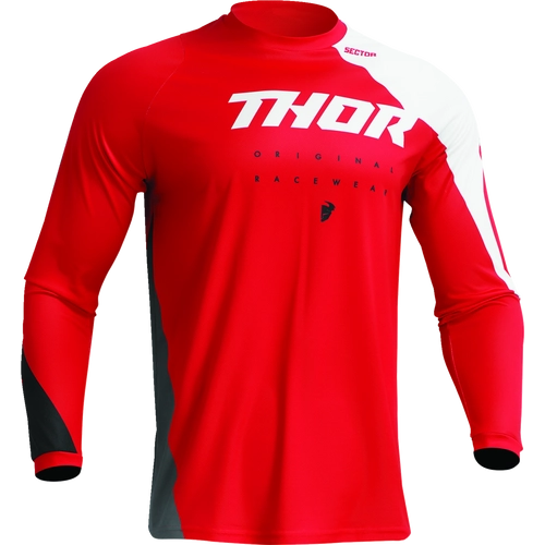 Thor Sector Edge Motocross Mez (Piros-Fehér)