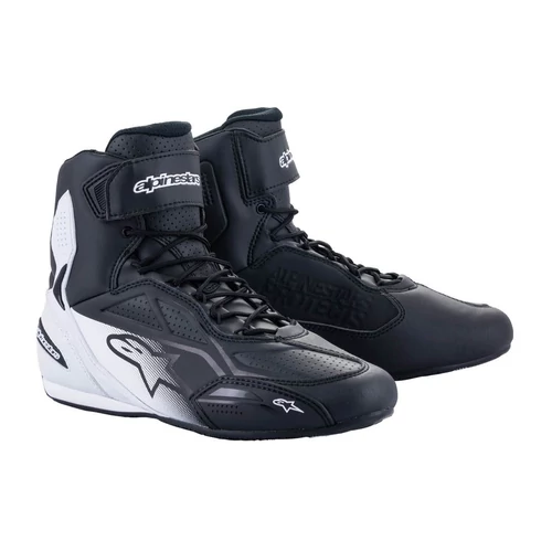 Alpinestars Faster 3 Motoros Cipő (Fekete-Fehér)