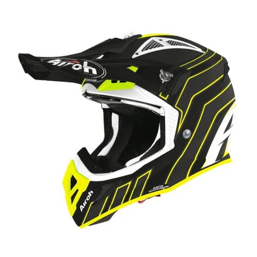 Airoh Aviator ACE Art Off Road Bukósisak (Matt Fekete-Fluo)