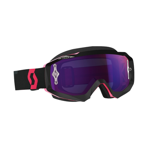 Scott Hustle Chrome Motocross Szemüveg (Fekete-Pink)