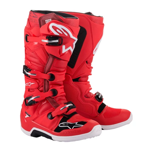 2022 Alpinestars Tech 7 MX Csizma (Piros)