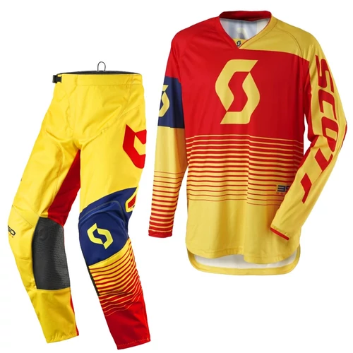 Scott 350 Track Motocross Ruhaszett (Sárga-Piros)