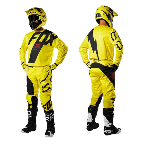Fox 180 Mastar Motocross Ruhaszett (Sárga)