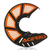 Acerbis X-Brake 2.0 Első Féktárcsa Védő (Narancs-Fekete)